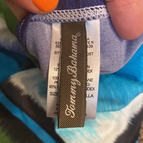 Tommy Bahama size medium padded tankini top - Picture 4 of 6